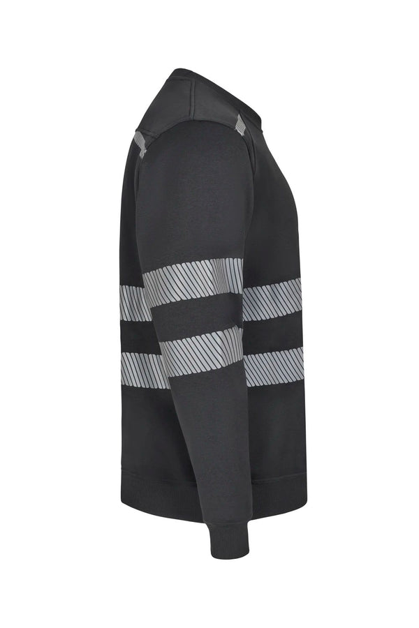 Sweatshirt com Gola Redonda e Faixas Segmentadas de Visibilidade Melhorada-RAG-Tailors-Fardas-e-Uniformes-Vestuario-Pro