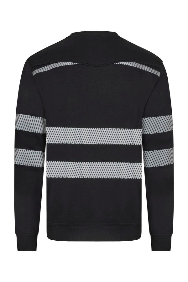 Sweatshirt com Gola Redonda e Faixas Segmentadas de Visibilidade Melhorada-RAG-Tailors-Fardas-e-Uniformes-Vestuario-Pro