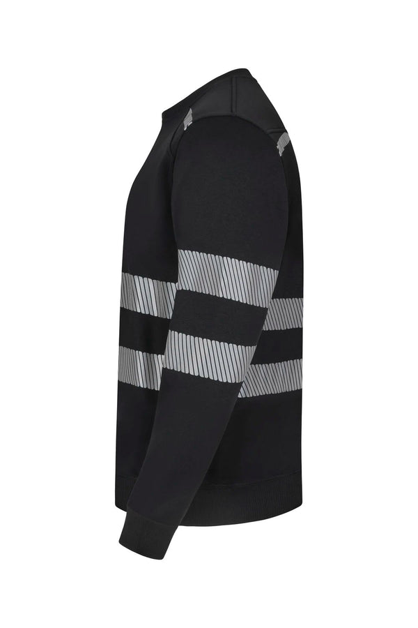 Sweatshirt com Gola Redonda e Faixas Segmentadas de Visibilidade Melhorada-RAG-Tailors-Fardas-e-Uniformes-Vestuario-Pro