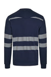 Sweatshirt com Gola Redonda e Faixas Segmentadas de Visibilidade Melhorada-RAG-Tailors-Fardas-e-Uniformes-Vestuario-Pro