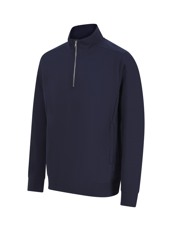 Sweatshirt com Meio Fecho Unissexo-RAG-Tailors-Fardas-e-Uniformes-Vestuario-Pro