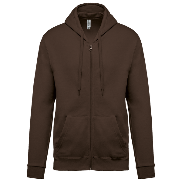 Sweatshirt com capuz e fecho-Chocolate-S-RAG-Tailors-Fardas-e-Uniformes-Vestuario-Pro
