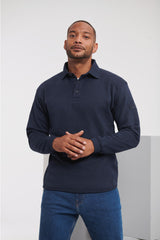 Sweatshirt Heavy Duty mit Polokragen
