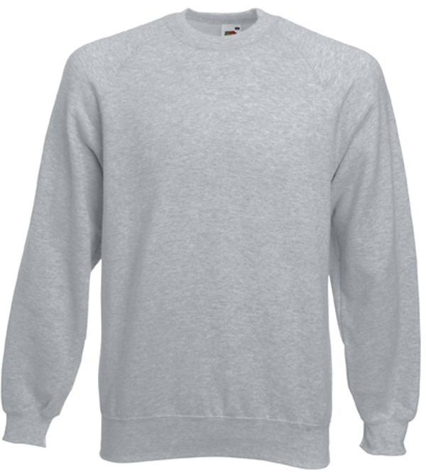 Sweatshirt com mangas raglan (62-216-0)-Heather Grey-S-RAG-Tailors-Fardas-e-Uniformes-Vestuario-Pro