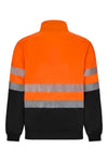 Sweatshirt de Alta Visibilidade Reciclada Bicolor com Fecho Central e Faixas Segmentadas-RAG-Tailors-Fardas-e-Uniformes-Vestuario-Pro