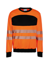 Sweatshirt de Alta Visibilidade Unissexo-Laranja Alta Visibilidade / Preto-S-RAG-Tailors-Fardas-e-Uniformes-Vestuario-Pro