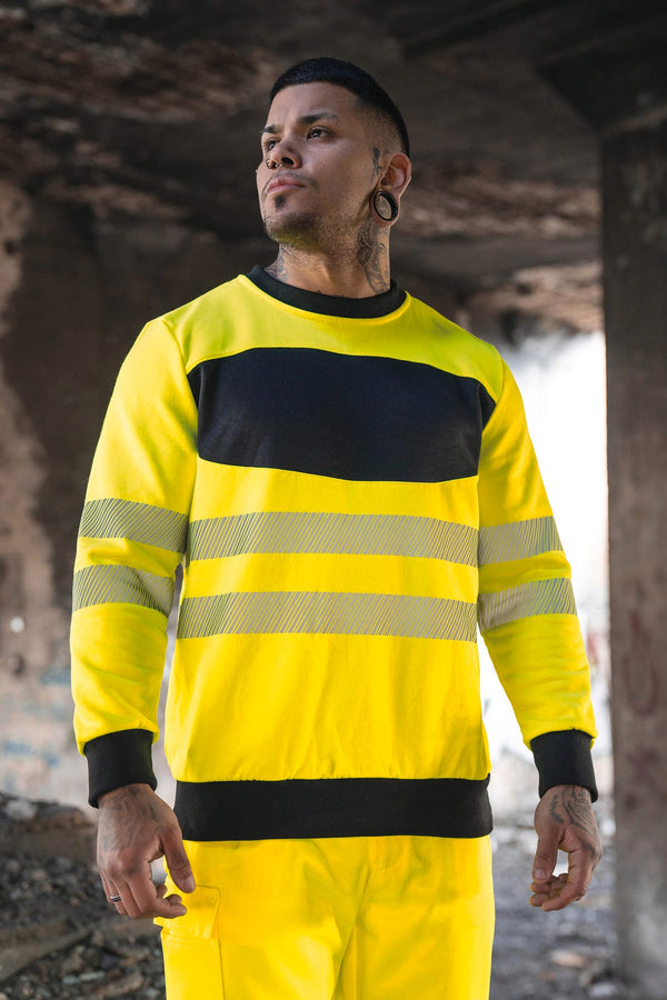 Sweatshirt de Alta Visibilidade Unissexo-RAG-Tailors-Fardas-e-Uniformes-Vestuario-Pro