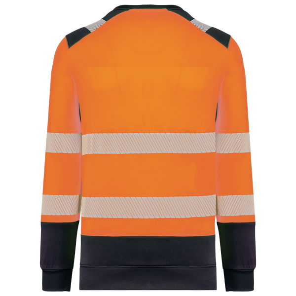 Sweatshirt de Alta Visibilidade em Material Reciclado Decote Redondo Unissexo-RAG-Tailors-Fardas-e-Uniformes-Vestuario-Pro