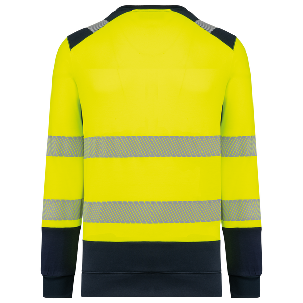 Sweatshirt de Alta Visibilidade em Material Reciclado Decote Redondo Unissexo-RAG-Tailors-Fardas-e-Uniformes-Vestuario-Pro