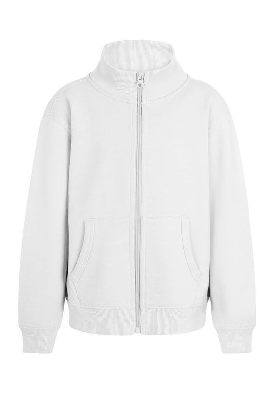 Sweatshirt de Criança com Fecho Cooper Kids 270-White - 100-1/2-RAG-Tailors-Fardas-e-Uniformes-Vestuario-Pro