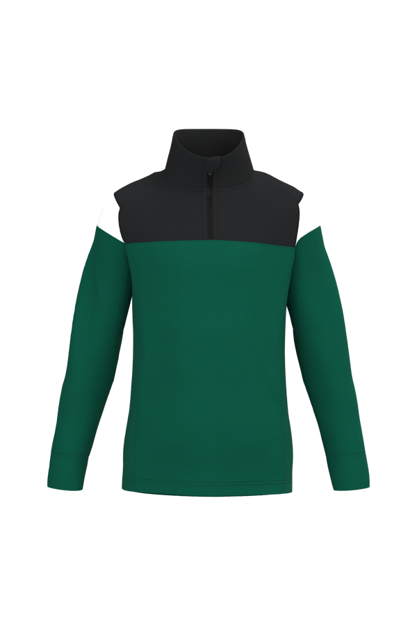 Sweatshirt de Desporto Meio Fecho Criança-Verde Escuro / Preto-4/6 Anos-RAG-Tailors-Fardas-e-Uniformes-Vestuario-Pro
