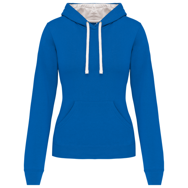 Sweatshirt de Senhora com Capuz em Contraste-Azul Royal Claro / Branco-XS-RAG-Tailors-Fardas-e-Uniformes-Vestuario-Pro