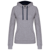 Sweatshirt de Senhora com Capuz em Contraste-Cinzento Oxford / Azul Marinho-XS-RAG-Tailors-Fardas-e-Uniformes-Vestuario-Pro