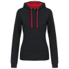 Sweatshirt de Senhora com Capuz em Contraste-Preto / Vermelho-XS-RAG-Tailors-Fardas-e-Uniformes-Vestuario-Pro
