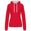 Sweatshirt de Senhora com Capuz em Contraste-Vermelho / Branco-XS-RAG-Tailors-Fardas-e-Uniformes-Vestuario-Pro