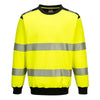 Sweatshirt de gola alta PW3 Hi-Vis-Amarelo/Preto-4XL-RAG-Tailors-Fardas-e-Uniformes-Vestuario-Pro