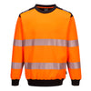 Sweatshirt de gola alta PW3 Hi-Vis-Laranja/Preto-4XL-RAG-Tailors-Fardas-e-Uniformes-Vestuario-Pro