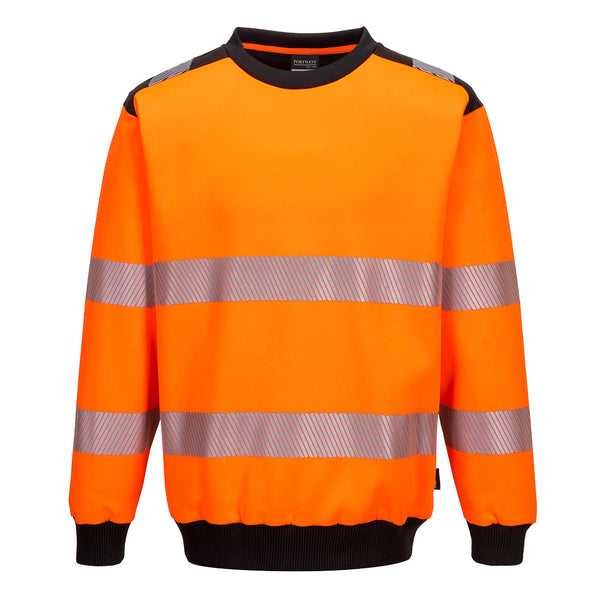 Sweatshirt de gola alta PW3 Hi-Vis-Laranja/Preto-S-RAG-Tailors-Fardas-e-Uniformes-Vestuario-Pro