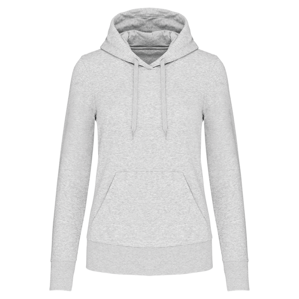 Sweatshirt eco-responsável com capuz de senhora-Cinzento Cinza Mesclado-S-RAG-Tailors-Fardas-e-Uniformes-Vestuario-Pro