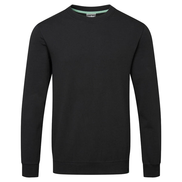 Sweatshirt reciclável de algodão orgânico-Preto-S-RAG-Tailors-Fardas-e-Uniformes-Vestuario-Pro