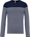 Striped Navy Blue / White