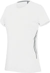 T-SHIRT DE SENHORA DE DESPORTO BI-MATÉRIA-Branco / Silver-XS-RAG-Tailors-Fardas-e-Uniformes-Vestuario-Pro