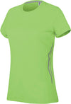 T-SHIRT DE SENHORA DE DESPORTO BI-MATÉRIA-Lime / Silver-XS-RAG-Tailors-Fardas-e-Uniformes-Vestuario-Pro