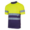 T-SHIRT TÉCNICA BICOLOR DE ALTA VISIBILIDADE-AZUL MARINHO/AMARELO FLUORESCENTE - 01/20-S-RAG-Tailors-Fardas-e-Uniformes-Vestuario-Pro