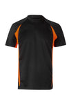 black/orange