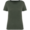 T-Shirt Aspecto Lavado Senhora Eco-Washed Organik Khaki-XS-RAG-Tailors-Fardas-e-Uniformes-Vestuario-Pro