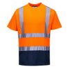 T-Shirt Bicolor-Laranja/Marinho-L-RAG-Tailors-Fardas-e-Uniformes-Vestuario-Pro