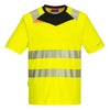 T-Shirt DX4 Alta visibilidade S/S-Amarelo/Preto-4XL-RAG-Tailors-Fardas-e-Uniformes-Vestuario-Pro