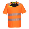 T-Shirt DX4 Alta visibilidade S/S-Laranja/Preto-4XL-RAG-Tailors-Fardas-e-Uniformes-Vestuario-Pro