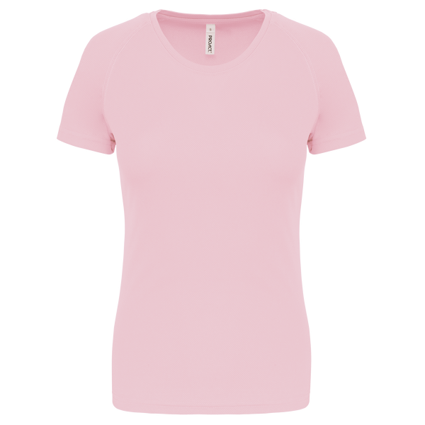T-Shirt Desportiva Senhora-Rosa Pálido-L-RAG-Tailors-Fardas-e-Uniformes-Vestuario-Pro