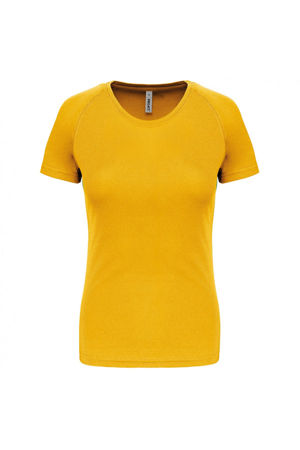 T-Shirt Desportiva Senhora-True Yellow-XS-RAG-Tailors-Fardas-e-Uniformes-Vestuario-Pro