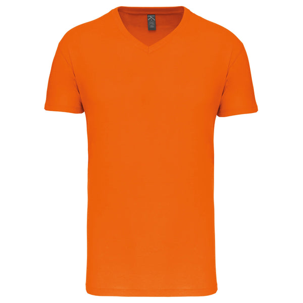 T-Shirt Homem BIO 150IC decote em V-Laranja-S-RAG-Tailors-Fardas-e-Uniformes-Vestuario-Pro