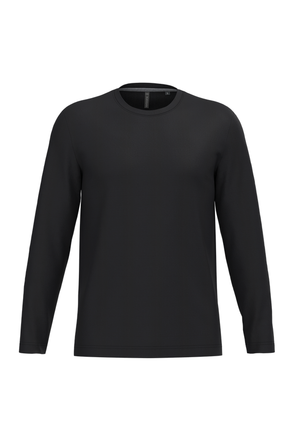 T-Shirt Homem m\comprida Algodão-Black-S-RAG-Tailors-Fardas-e-Uniformes-Vestuario-Pro