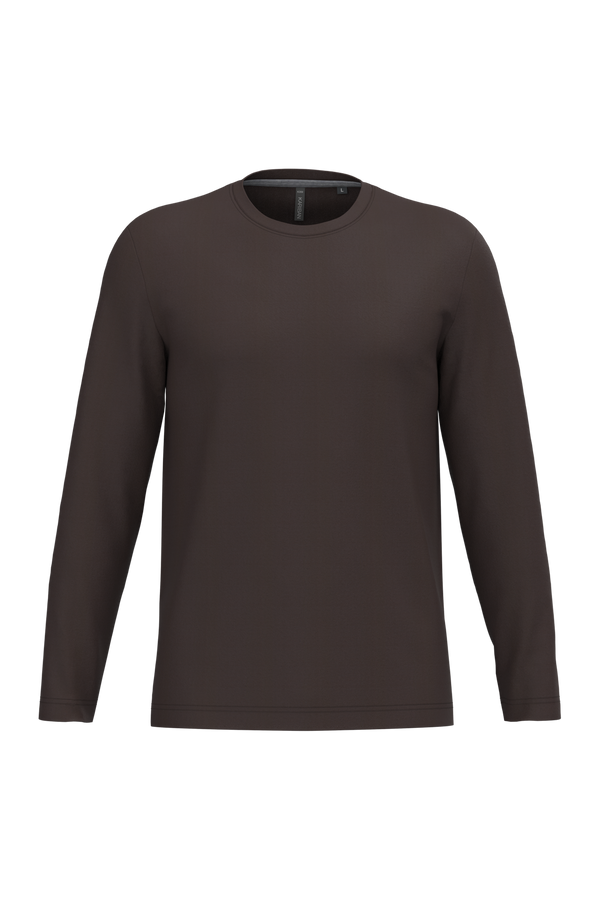 T-Shirt Homem m\comprida Algodão-Chocolate-S-RAG-Tailors-Fardas-e-Uniformes-Vestuario-Pro