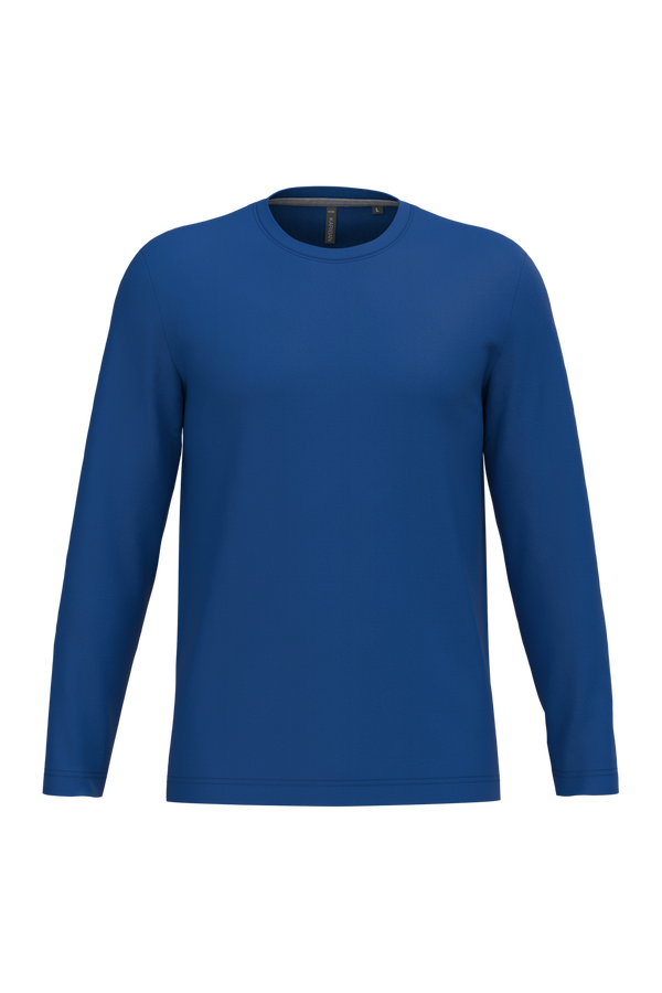 T-Shirt Homem m\comprida Algodão-Royal Blue-S-RAG-Tailors-Fardas-e-Uniformes-Vestuario-Pro