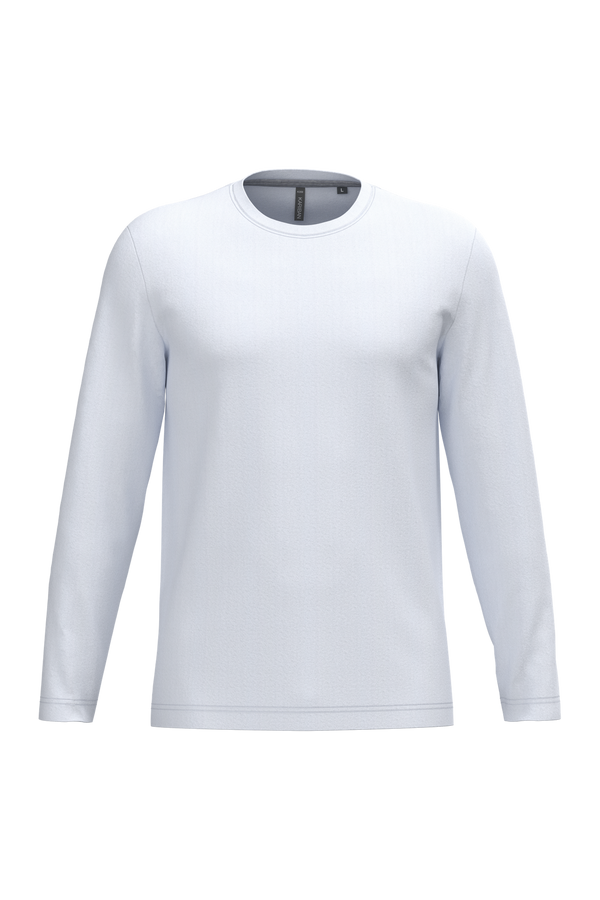 T-Shirt Homem m\comprida Algodão-White-S-RAG-Tailors-Fardas-e-Uniformes-Vestuario-Pro