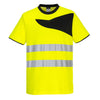 T-Shirt PW2 Hi-Vis Cotton Comfort S/S-Amarelo/Preto-4XL-RAG-Tailors-Fardas-e-Uniformes-Vestuario-Pro