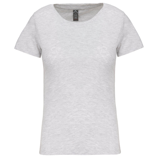 T-Shirt Senhora Bio 150IC decote redondo-Ash Heather-XS-RAG-Tailors-Fardas-e-Uniformes-Vestuario-Pro