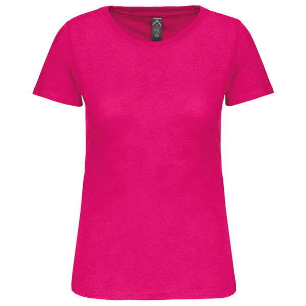 T-Shirt Senhora Bio 150IC decote redondo-Fuscia-XS-RAG-Tailors-Fardas-e-Uniformes-Vestuario-Pro