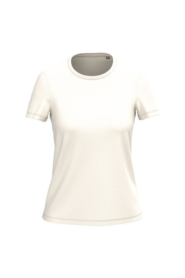 T-Shirt Senhora Bio 150IC decote redondo-Leite de Coco-XS-RAG-Tailors-Fardas-e-Uniformes-Vestuario-Pro