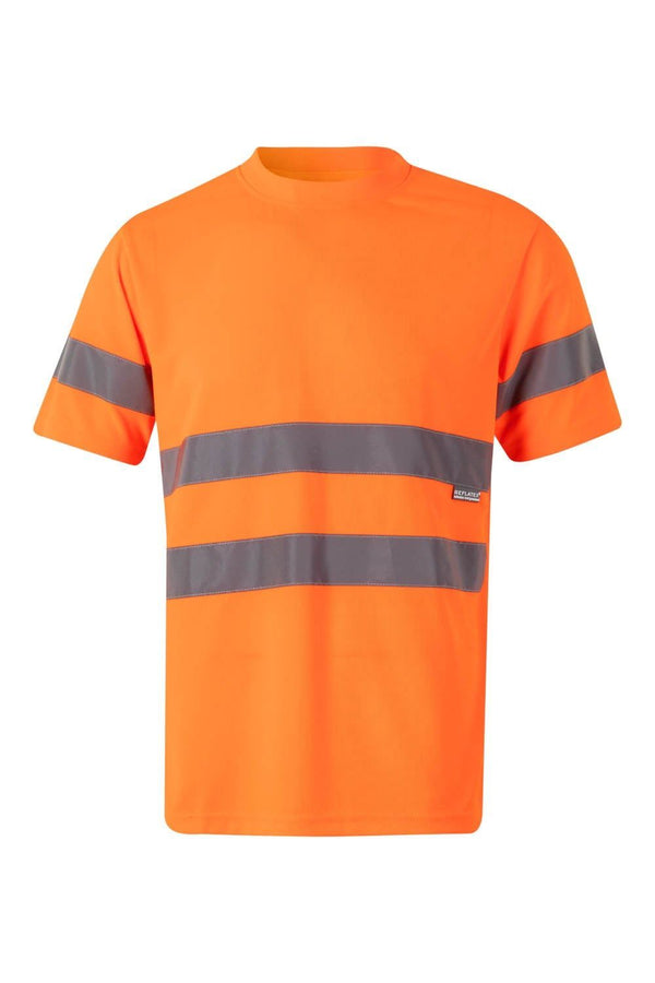 T-Shirt Técnica de Alta Visibilidade-Lanranja Fluor-S-RAG-Tailors-Fardas-e-Uniformes-Vestuario-Pro