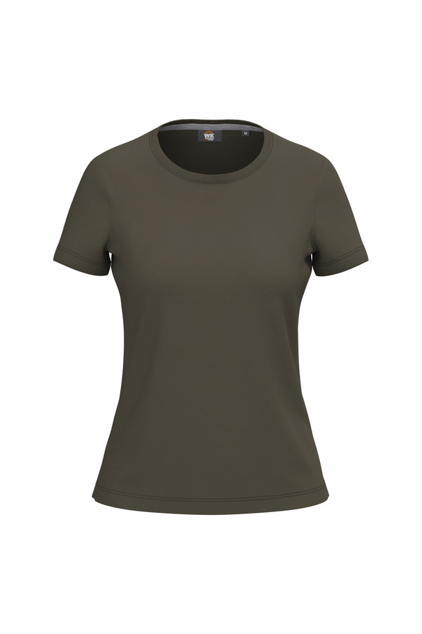 T-Shirt Voscal antibacteriana de Senhora-Dark Khaki-S-RAG-Tailors-Fardas-e-Uniformes-Vestuario-Pro