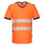 T-Shirt com decote em V PW3 Alta Visibilidade-Laranja/Preto-S-RAG-Tailors-Fardas-e-Uniformes-Vestuario-Pro