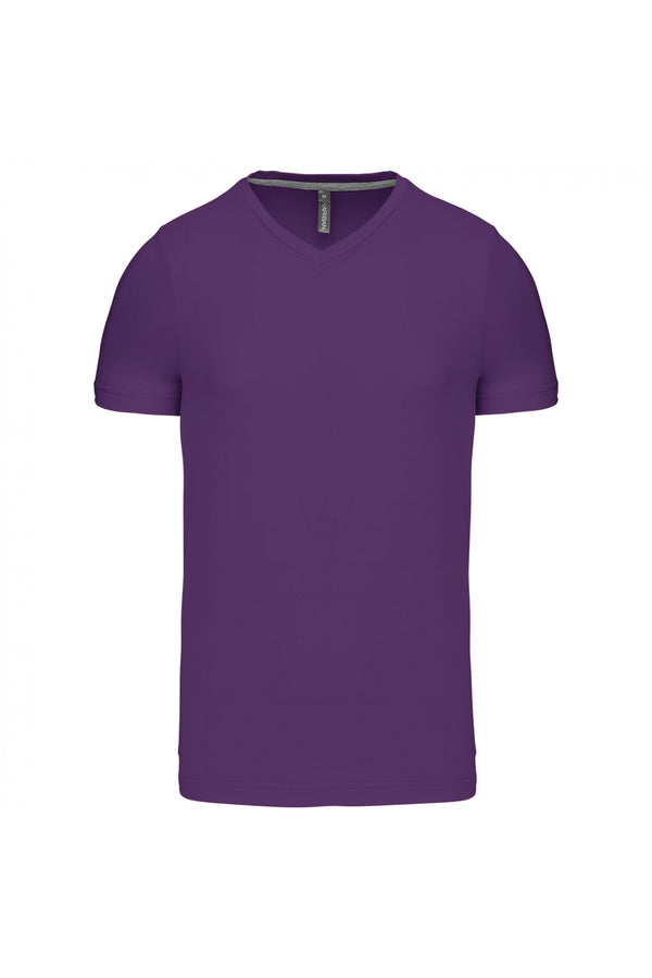 T-Shirt curta decote em V Atenas-Purple-S-RAG-Tailors-Fardas-e-Uniformes-Vestuario-Pro