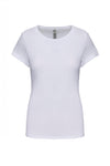 T-Shirt de Senhora Boss-Branco-S-RAG-Tailors-Fardas-e-Uniformes-Vestuario-Pro