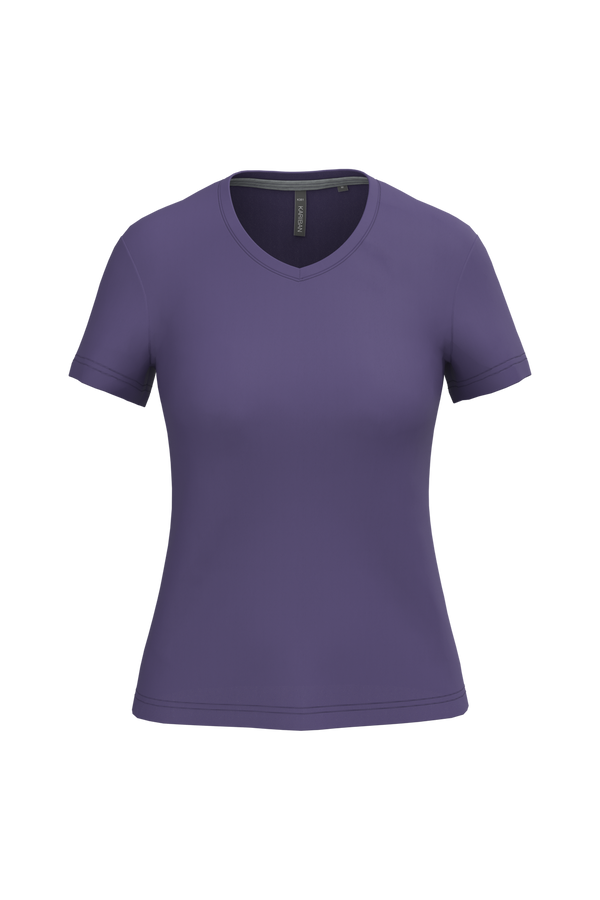 T-Shirt de Senhora Manga Curta Decote em V Atenas (1/2)-Purple-S-RAG-Tailors-Fardas-e-Uniformes-Vestuario-Pro